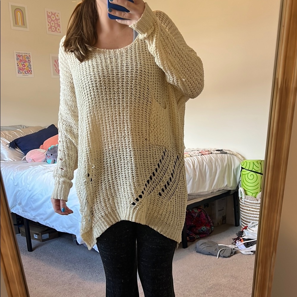 Cozy Cream Knit Sweater